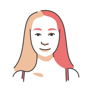 En illustration på Psykolog Helena